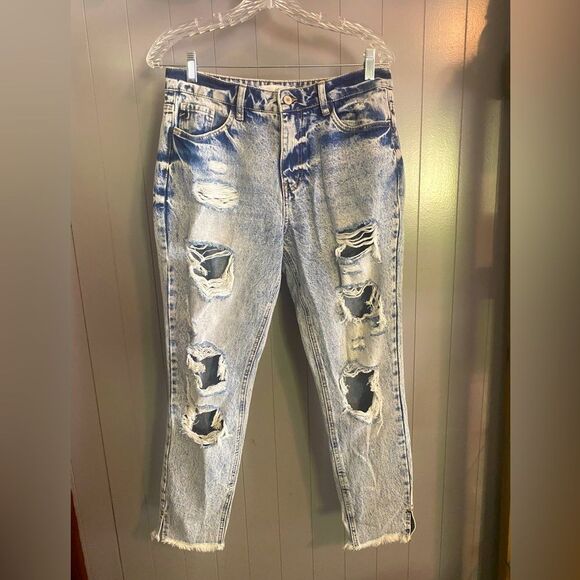 KanCan Acid Wash Distressed Jeans - Picture 1 of 4